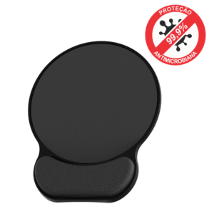 Mouse Pad Ergonômico Preto – Office Eco